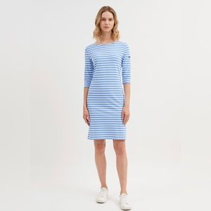 Saint James Women Neige Poeme Propriano III Breton Stripe Dress Blue White 4